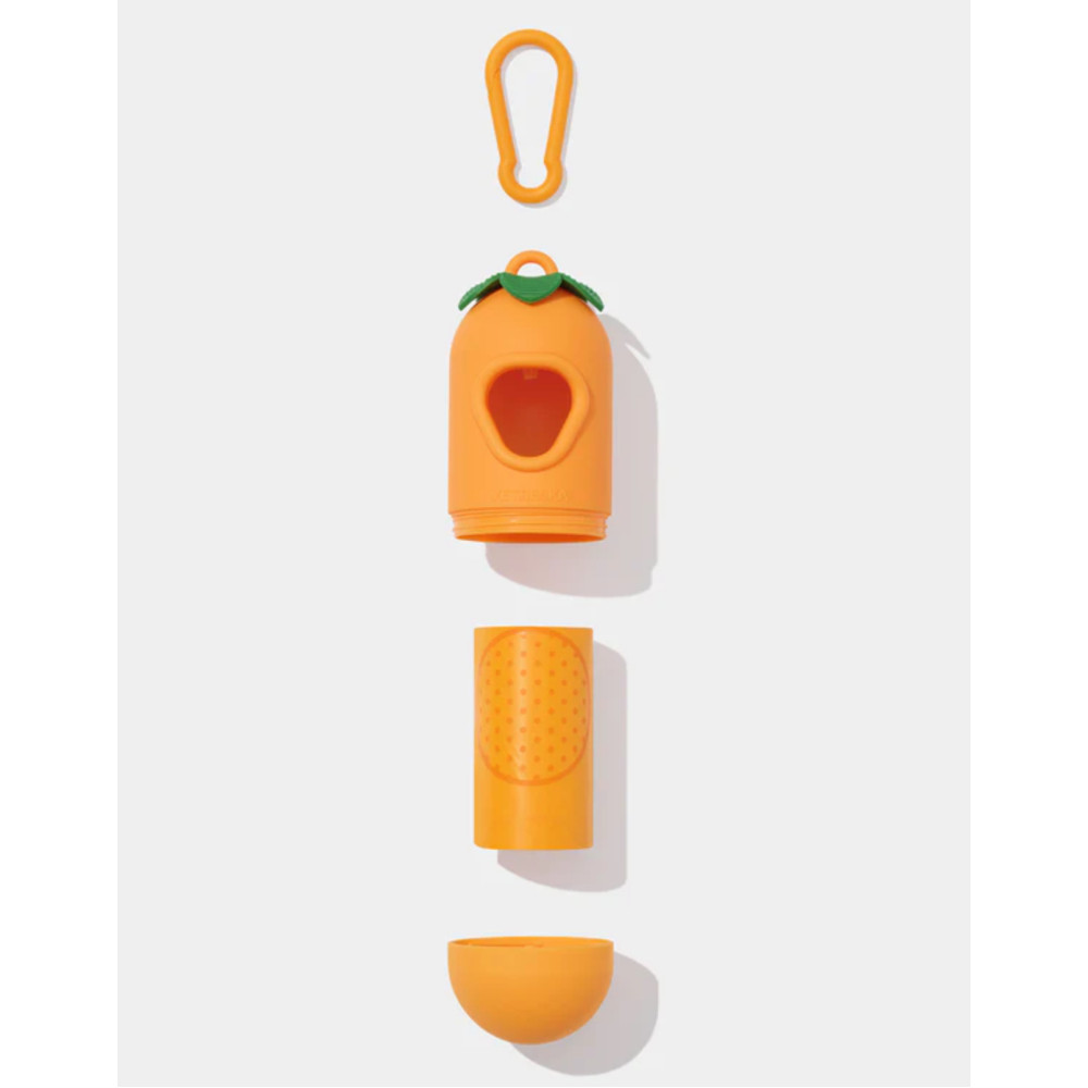 Диспенсер з біорозкладними пакетами для собак Vetreska Tangerine з ароматом мандарина