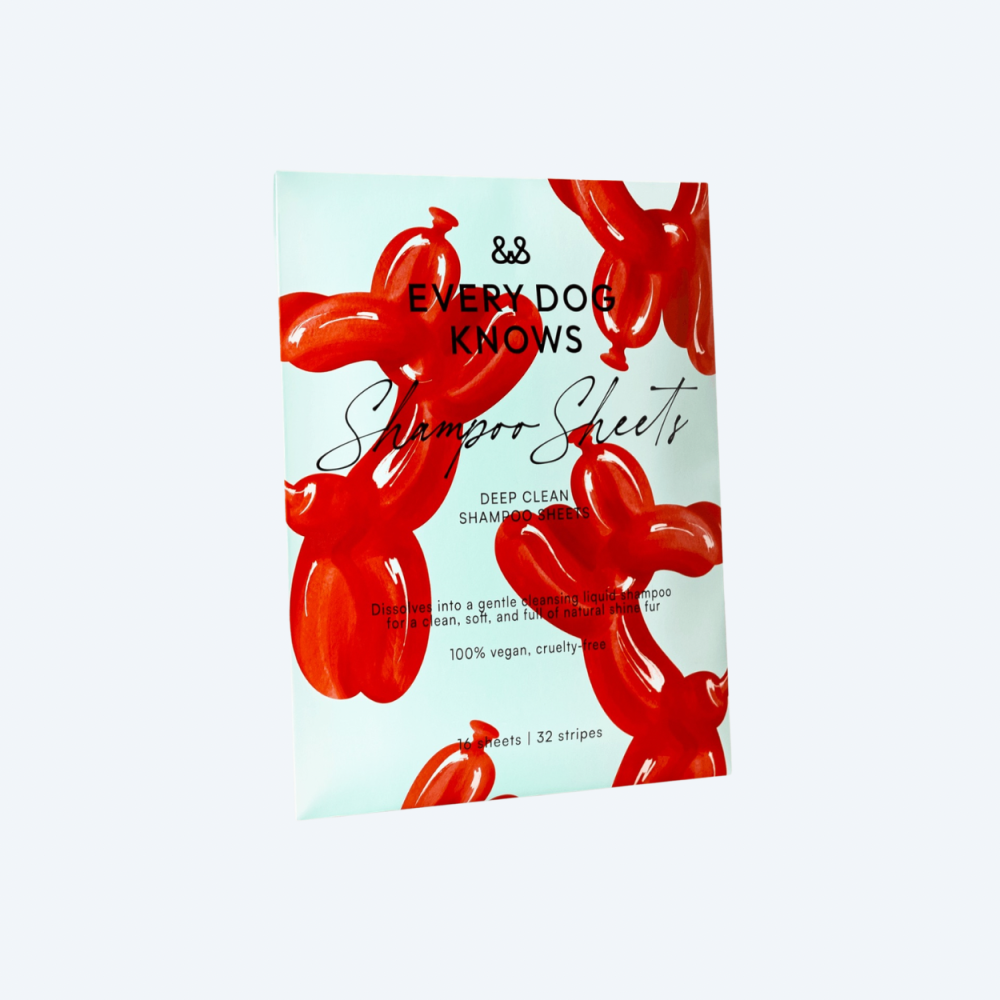 Листовий шампунь для глибокого очищення шерсті собак DEEP CLEAN SHAMPOO SHEETS Every Dog Knows
