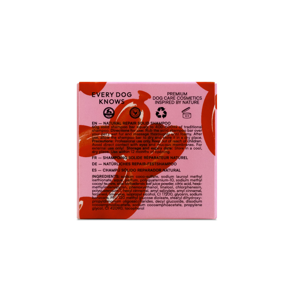 Твердий відновлюючий шампунь для собак NATURAL REPAIR SOLID SHAMPOO Every Dog Knows