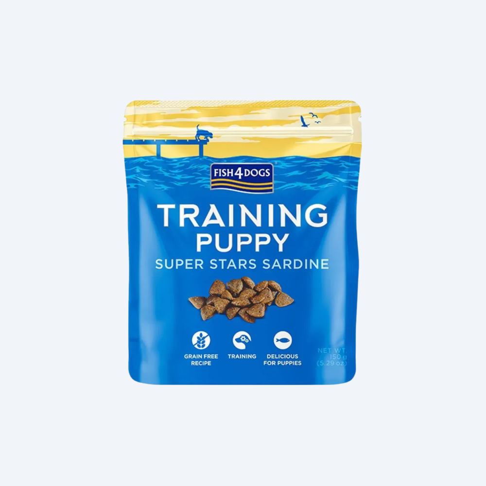 Натуральні ласощі для цуценят Fish4Dogs Training з сардинами 150г