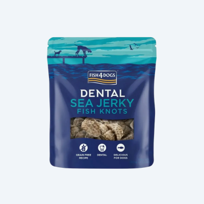 Натуральні ласощі для собак Fish4Dogs Sea Jerky Рибні вузли 100г