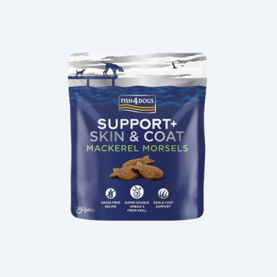 Функціональне печиво для собак Fish4Dogs Support+ Skin & Coat зі скумбрією 225г