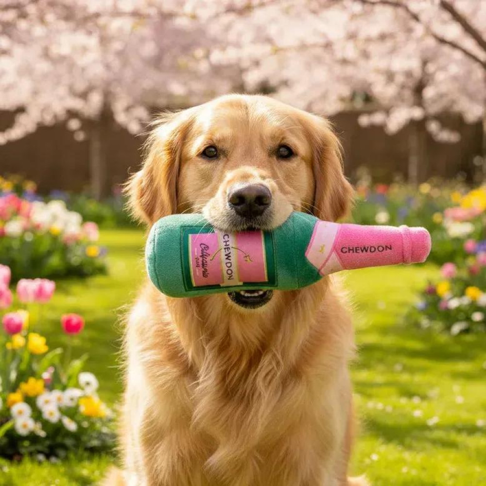 М'яка іграшка для собак FuzzYard Шампанське Chewdon Rosé