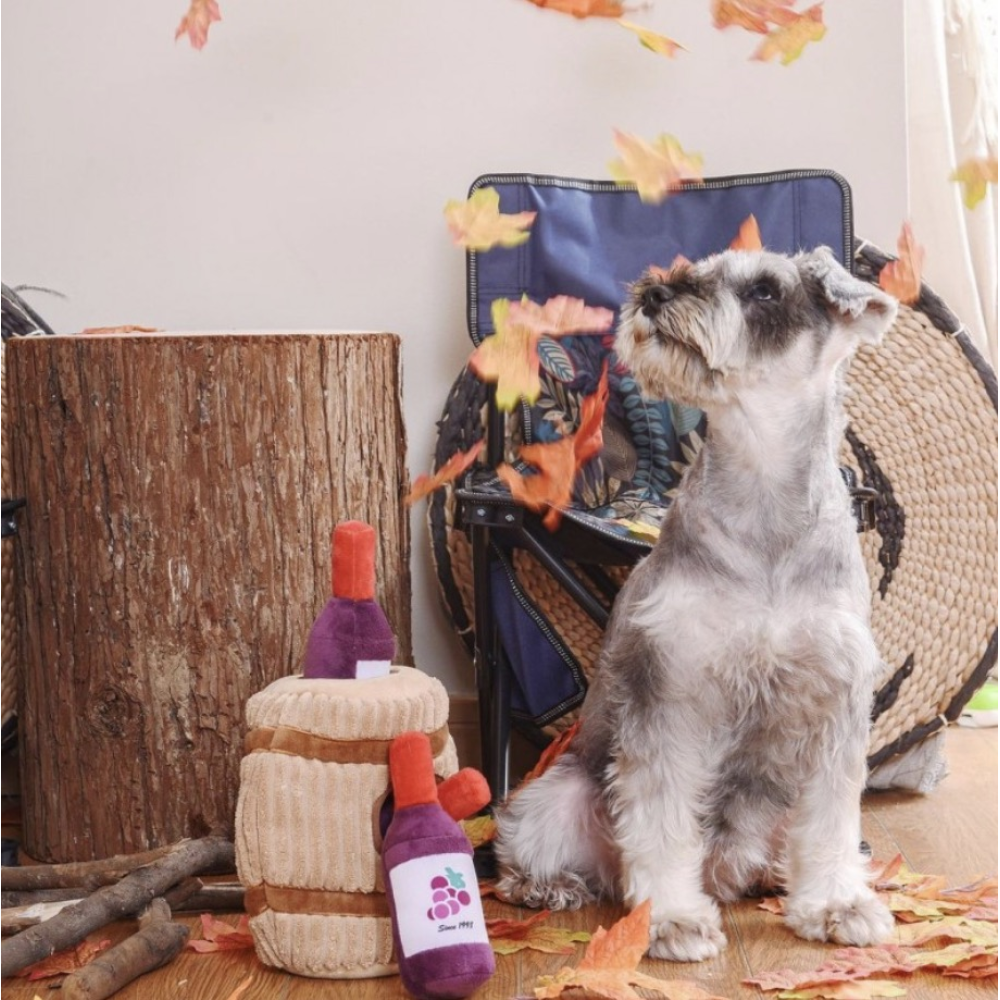 М'яка іграшка діжка з винними пляшками HugSmart - Wine Barrel