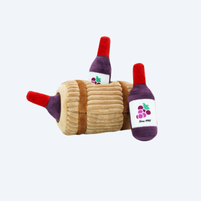 М'яка іграшка діжка з винними пляшками HugSmart - Wine Barrel