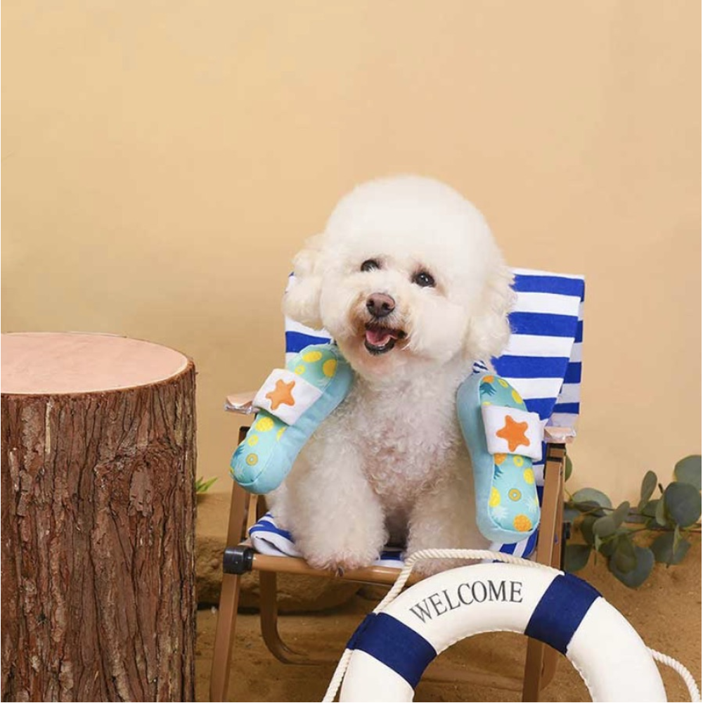 Мʼяка іграшка для собак сланці HugSmart - Beach Daze Slipper
