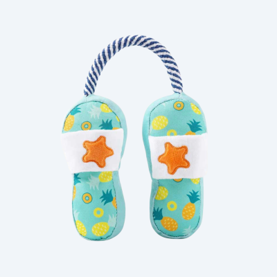 Мʼяка іграшка для собак сланці HugSmart - Beach Daze Slipper