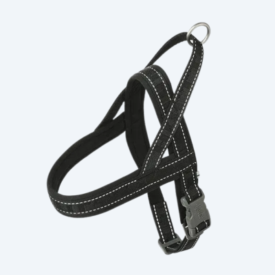 Пом'якшена шлея для собак Hurtta Casual Harness ECO Чорний 30–35см
