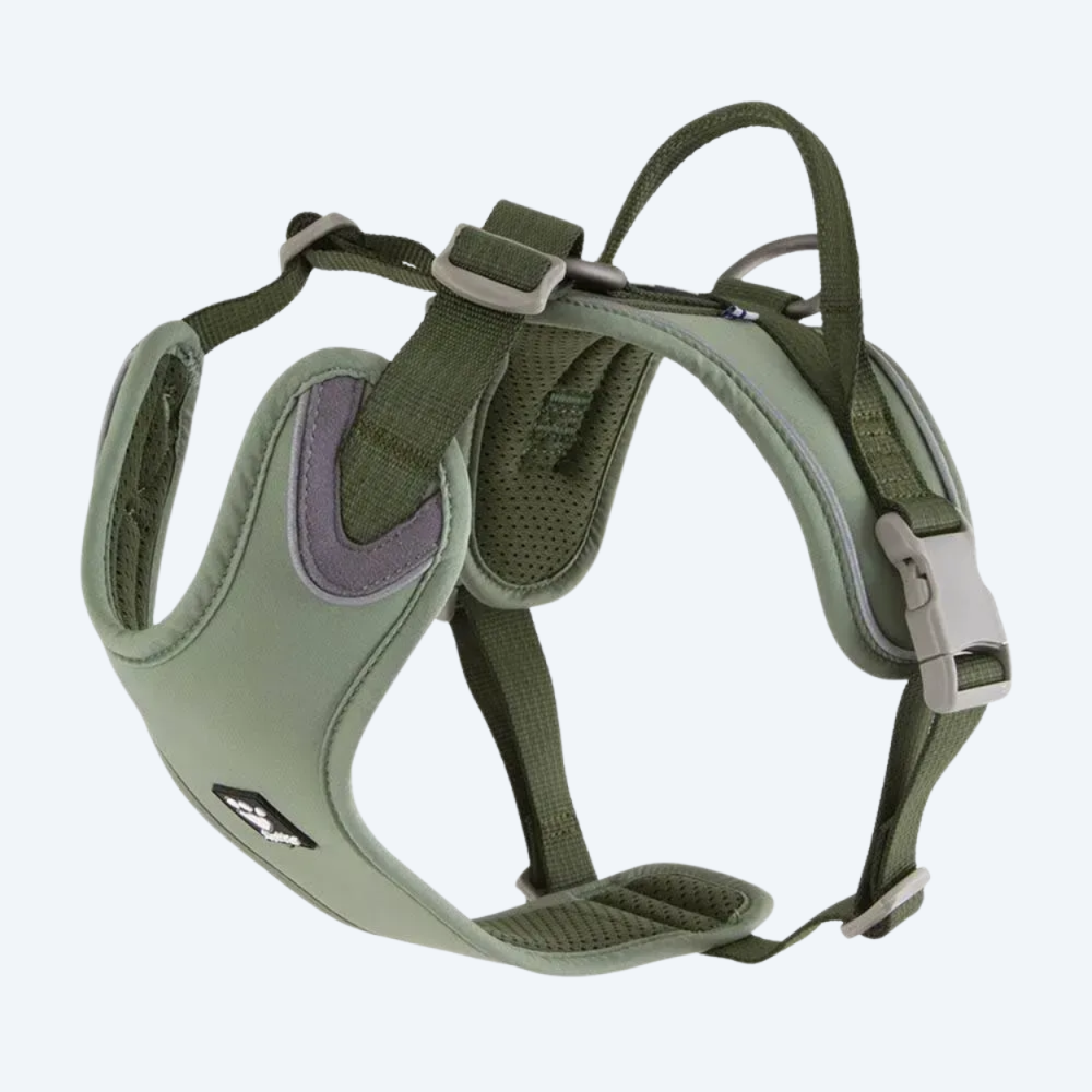 Шлейка для собак пом'якшена Hurtta Weekend Warrior ECO Хакі 45-60см