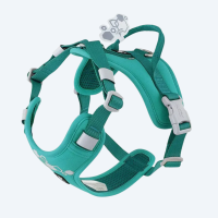 Шлейка пом'якшена для собак Hurtta Weekend Warrior Harness II ECO Бірюзовий 55-70см