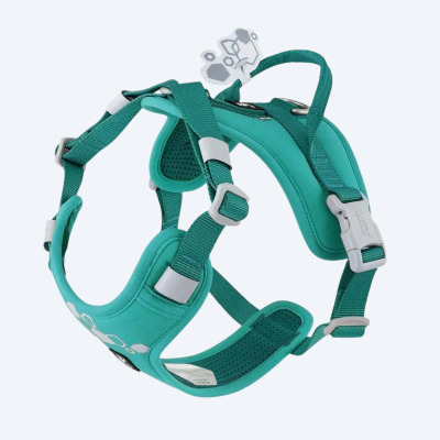 Шлейка пом'якшена для собак Hurtta Weekend Warrior Harness II ECO Бірюзовий 40–50см