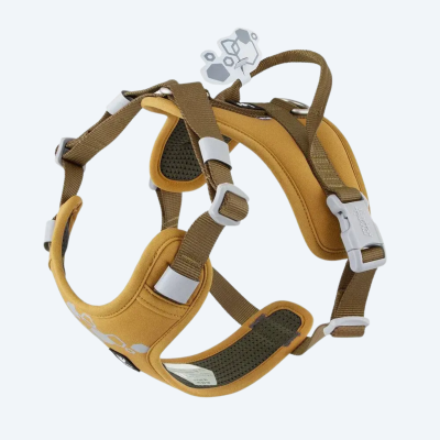 Шлейка пом'якшена для собак Hurtta Weekend Warrior Harness II ECO Темно-жовтий 40-50см