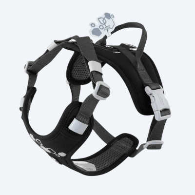 Шлейка пом'якшена для собак Hurtta Weekend Warrior Harness II ECO Чорний 40–50см