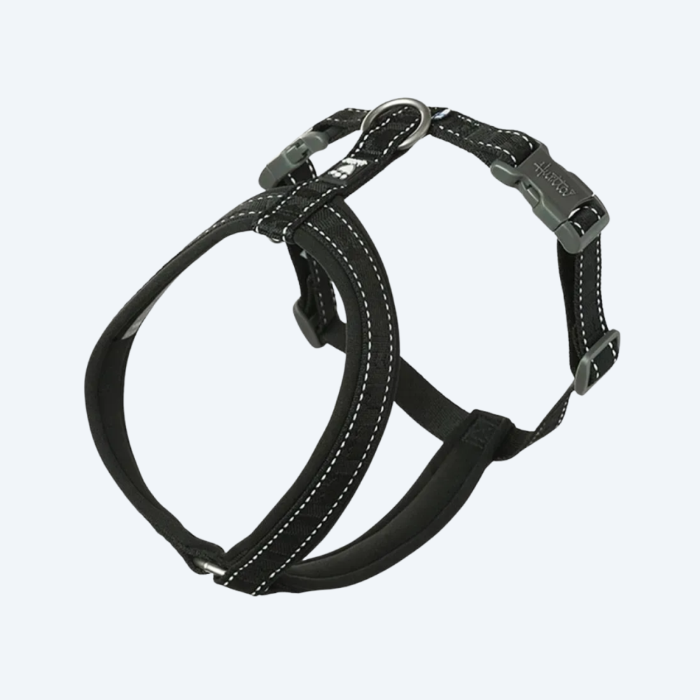 Анатомічна шлейка для собак Hurtta Casual Y-harness Чорний 60-70см