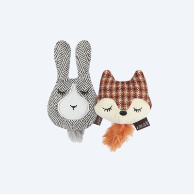 Іграшка для котів Feline Frenzy – Woodland Fox & Bunny Pet Play