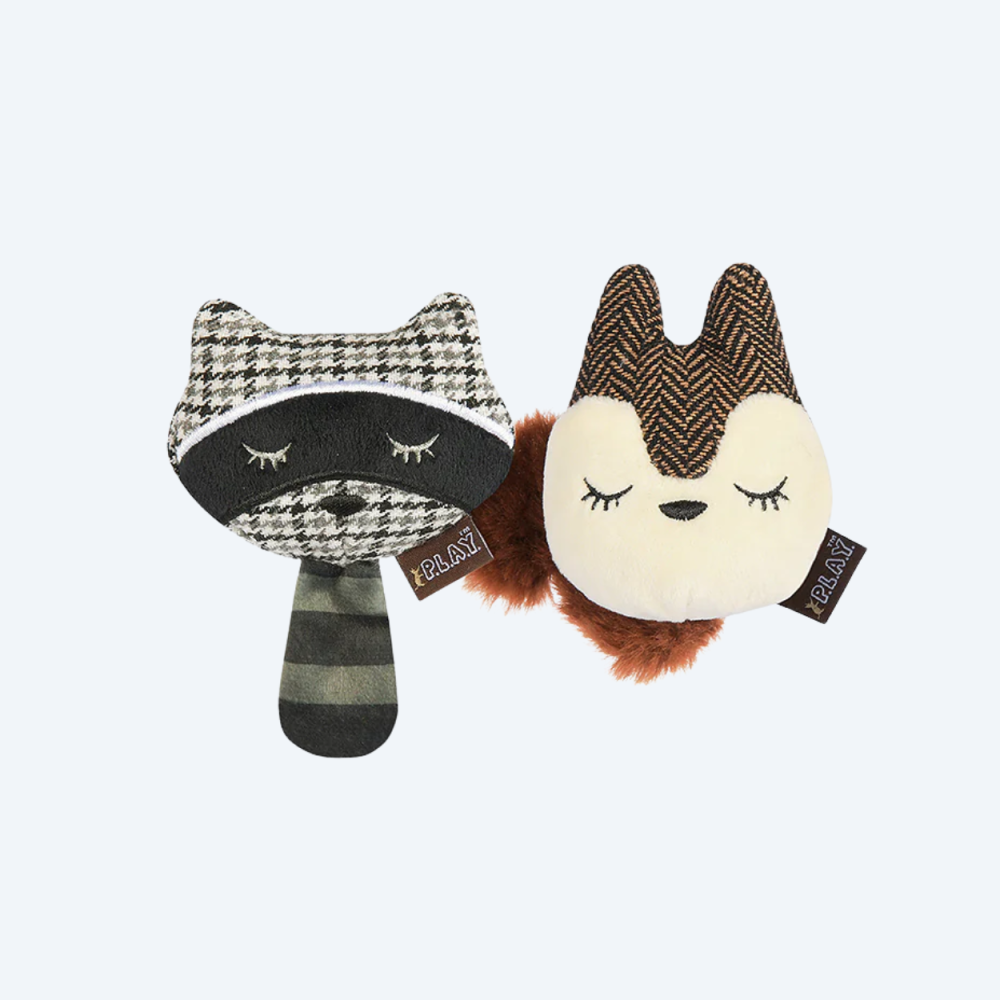 Іграшка для котів Feline Frenzy – Woodland Raccoon & Squirrel Pet Play