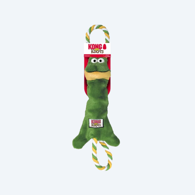Іграшка для собак KONG Tugger Knots Frog S
