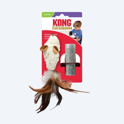 Іграшка для котів KONG Refillables Feather Mouse