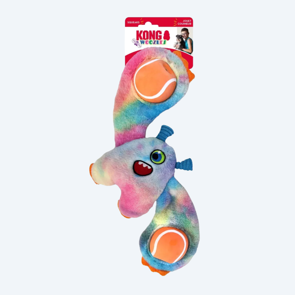 Іграшка для собак KONG Woozles Monster Різнокольоровий M