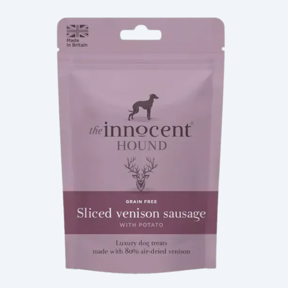 Ласощі для собак The Innocent Hound — ковбаска з оленини шматочками, 70 г.