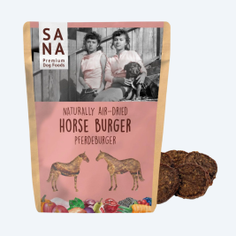 Ласощі для собак SANADOG – Бургери з конини, 100 грам.