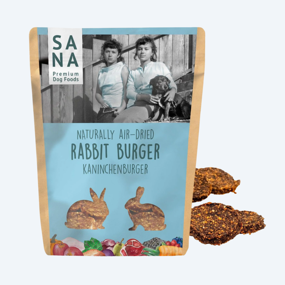 Ласощі для собак SANADOG – Бургери з кролика, 100 грам.