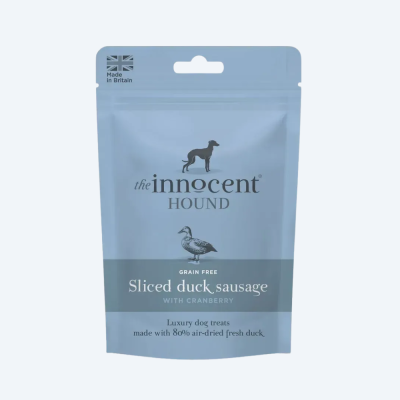Ласощі для собак The Innocent Hound — ковбаски з качки шматочками, 70 г.