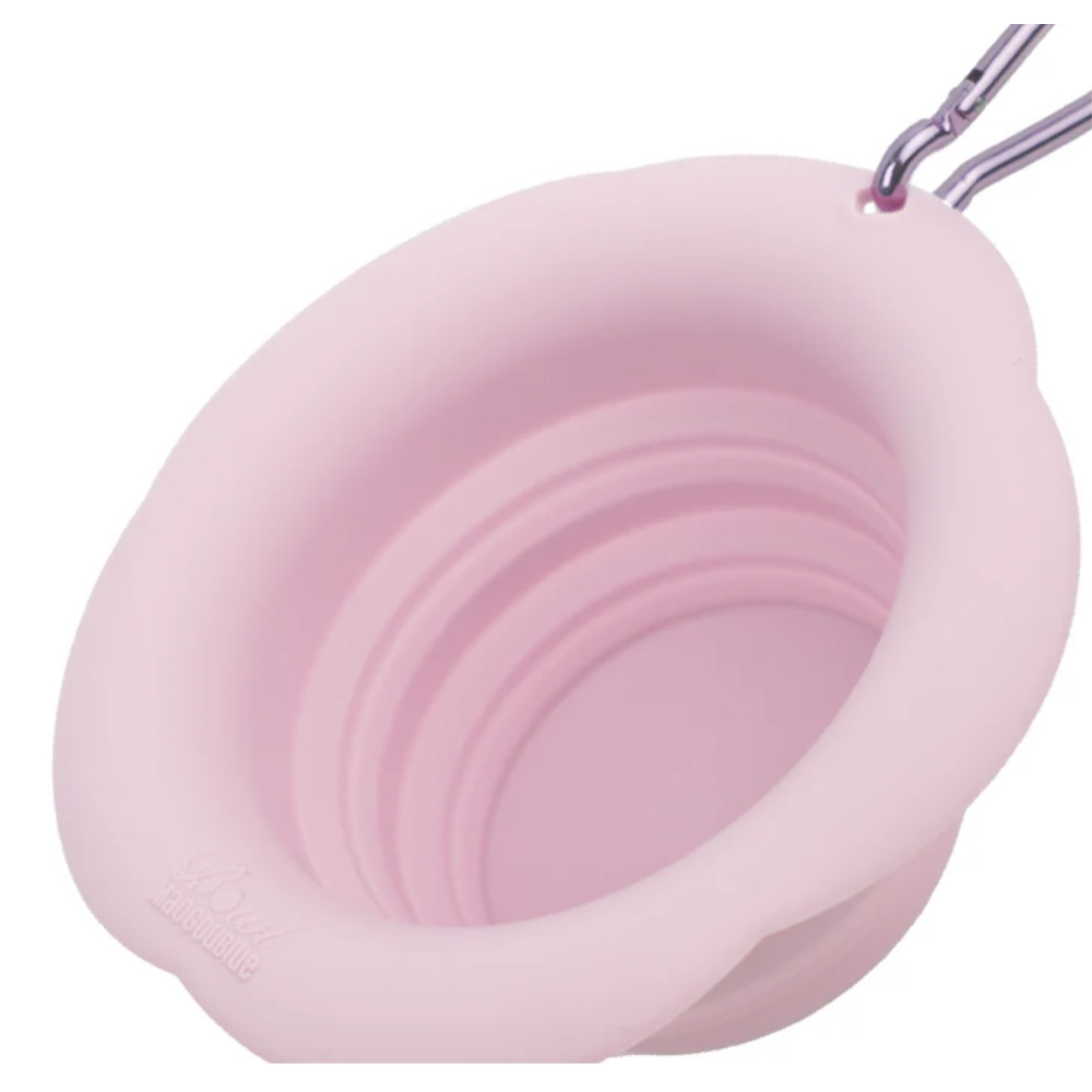 Складна миска для собак Maogoublue — Marshmallow Foldable Bowl Pink, 450мл