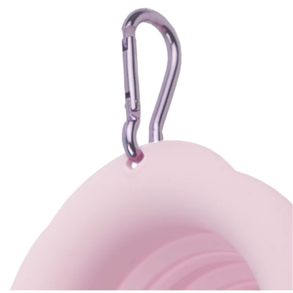 Складна миска для собак Maogoublue — Marshmallow Foldable Bowl Pink, 450мл