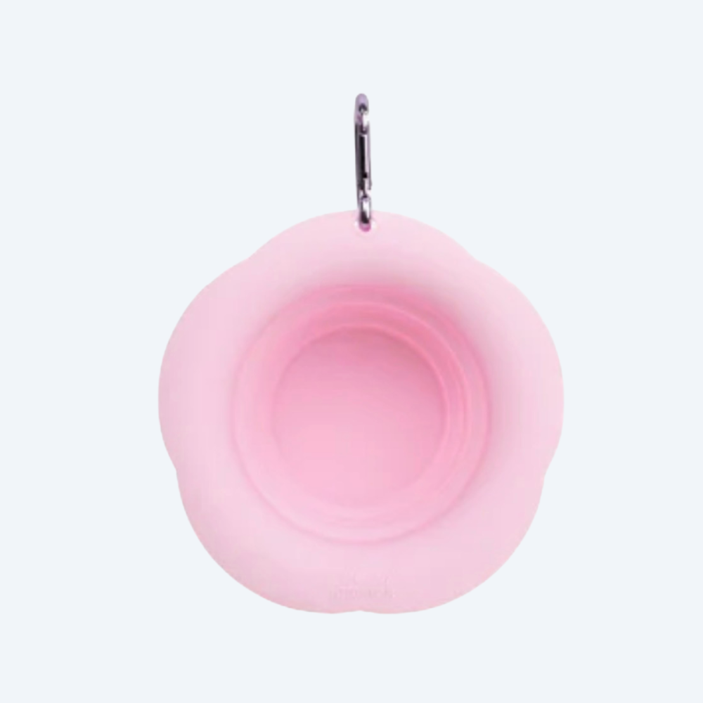 Складна миска для собак Maogoublue — Marshmallow Foldable Bowl Pink, 450мл