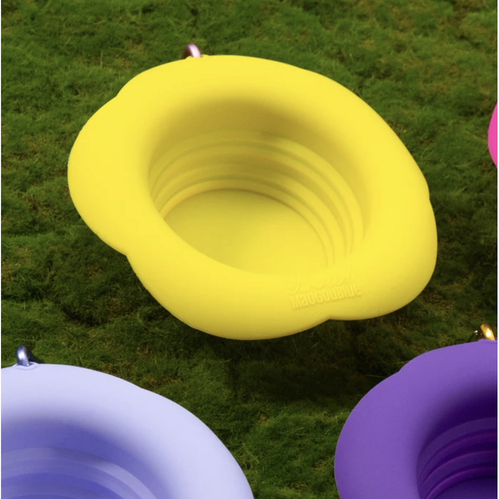 Складна миска для собак Maogoublue Yellow, 350мл