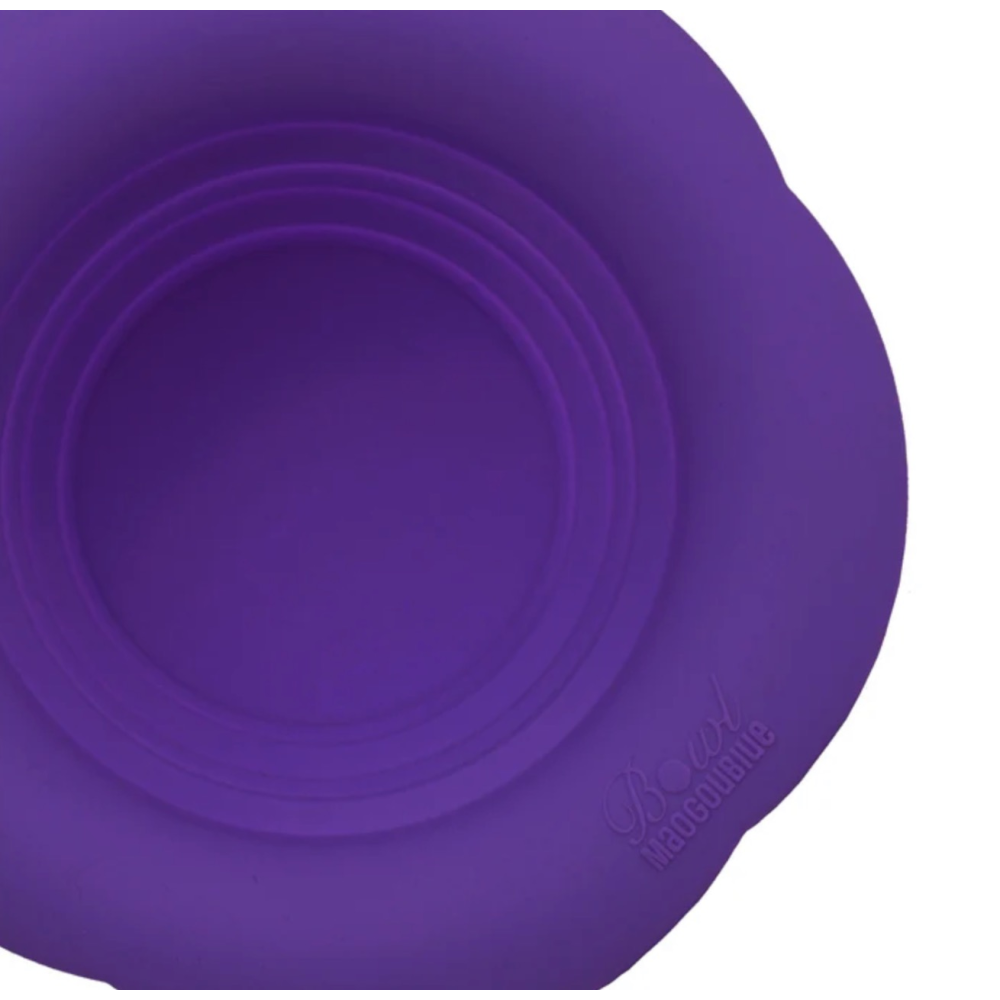 Складна миска для собак Maogoublue Neon Mountain Purple, 350мл