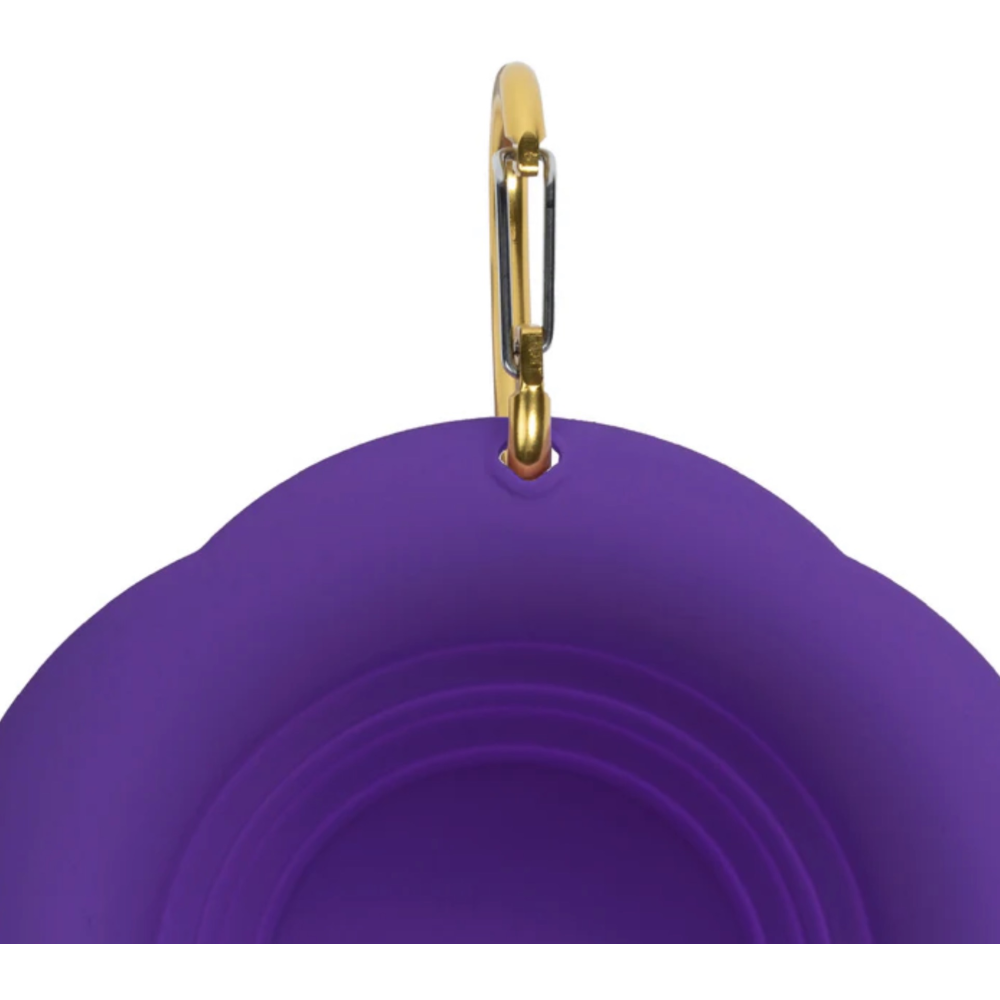 Складна миска для собак Maogoublue Neon Mountain Purple, 350мл