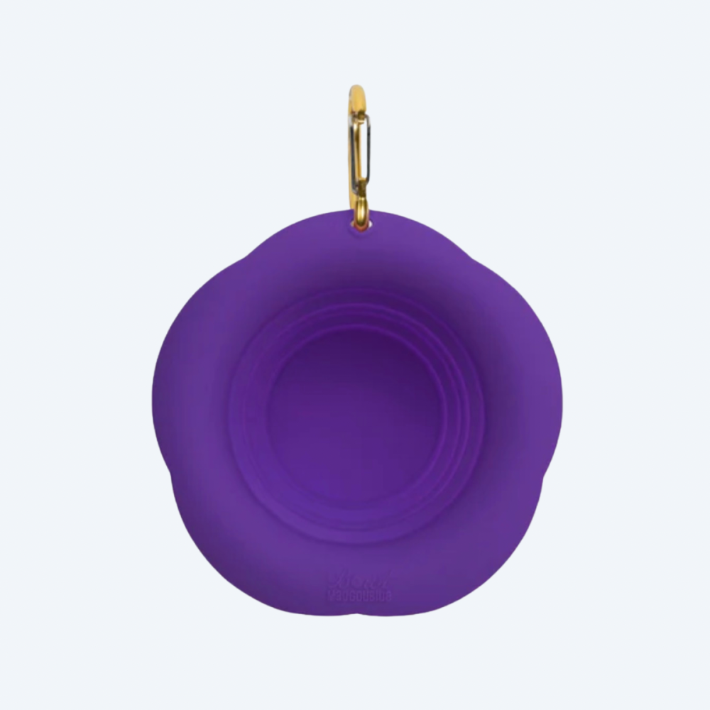 Складна миска для собак Maogoublue Neon Mountain Purple, 350мл