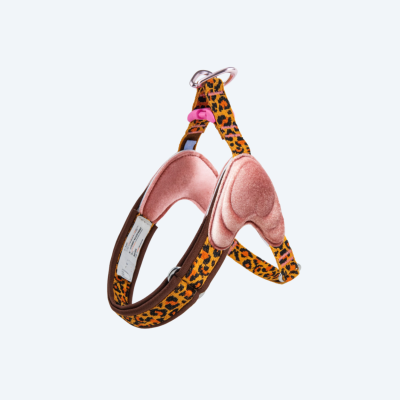 ШЛЕЯ ДЛЯ СОБАК Maogoublue - Leopard print  ADJUSTABLE HARNESS, XXS