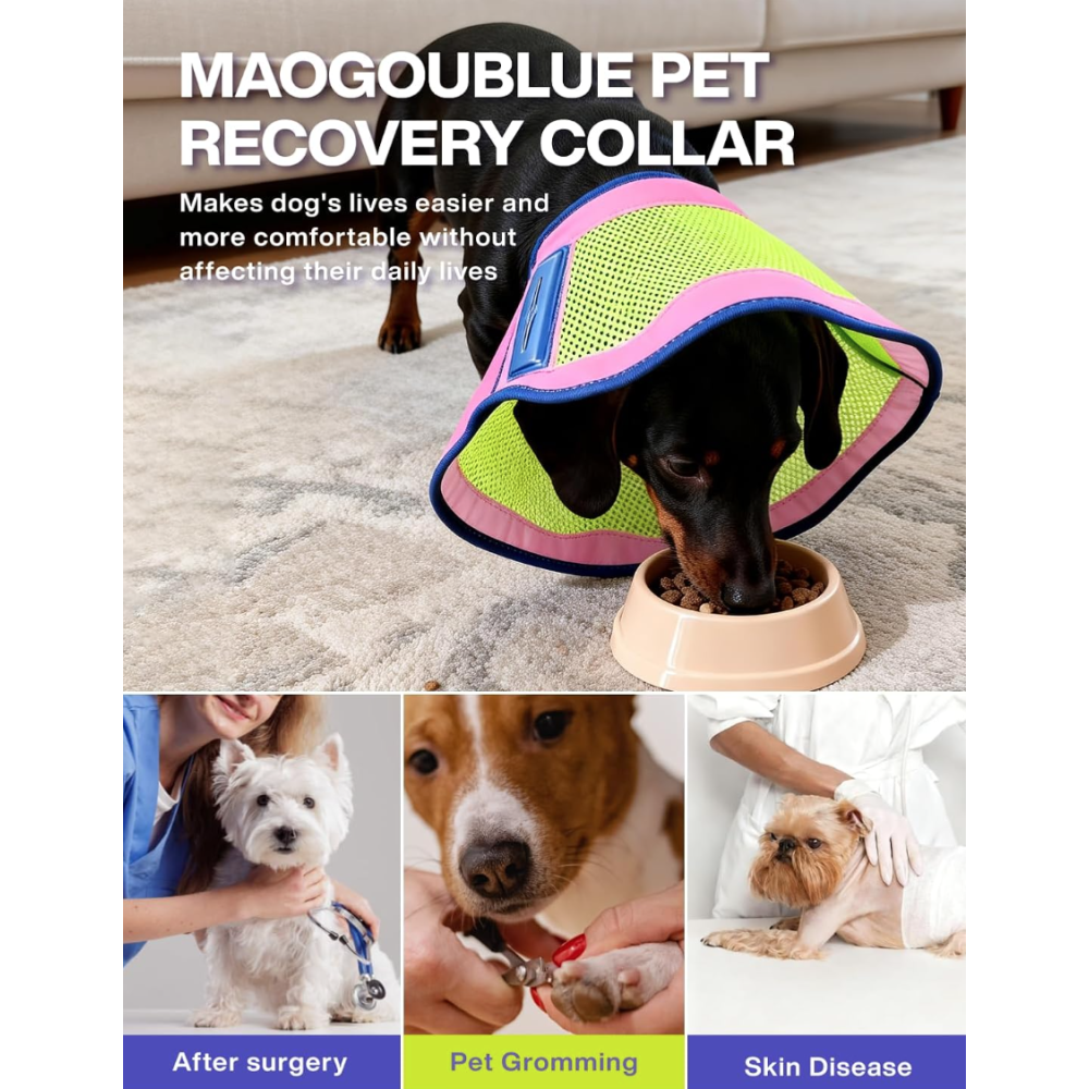 Захисний комір для собак і котів після операцій Maogoublue, S
