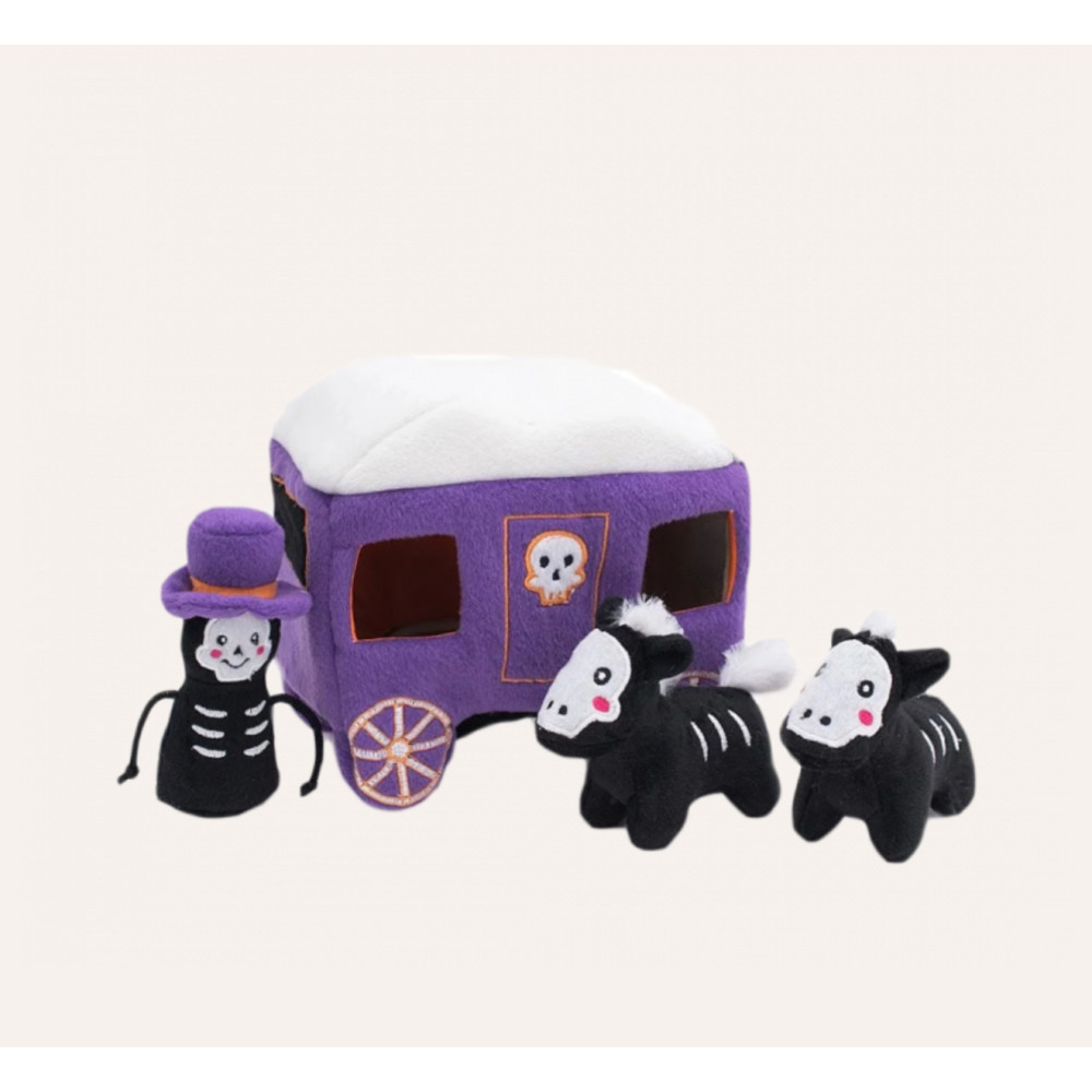 Набір плюшевих іграшок карета з мерцями Zippy Paws - Halloween Burrow - Haunted Carriage