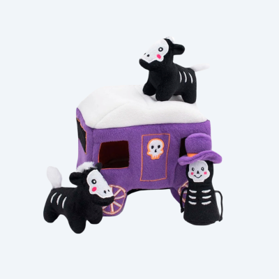 Набір плюшевих іграшок карета з мерцями Zippy Paws - Halloween Burrow - Haunted Carriage