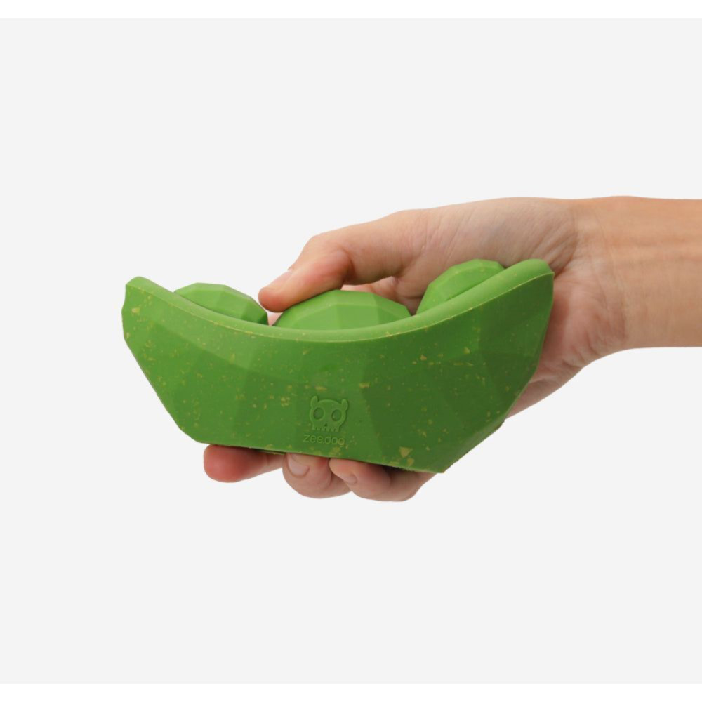 Надміцна іграшка з отвором для ласощів ZEE.DOG - Green Bean