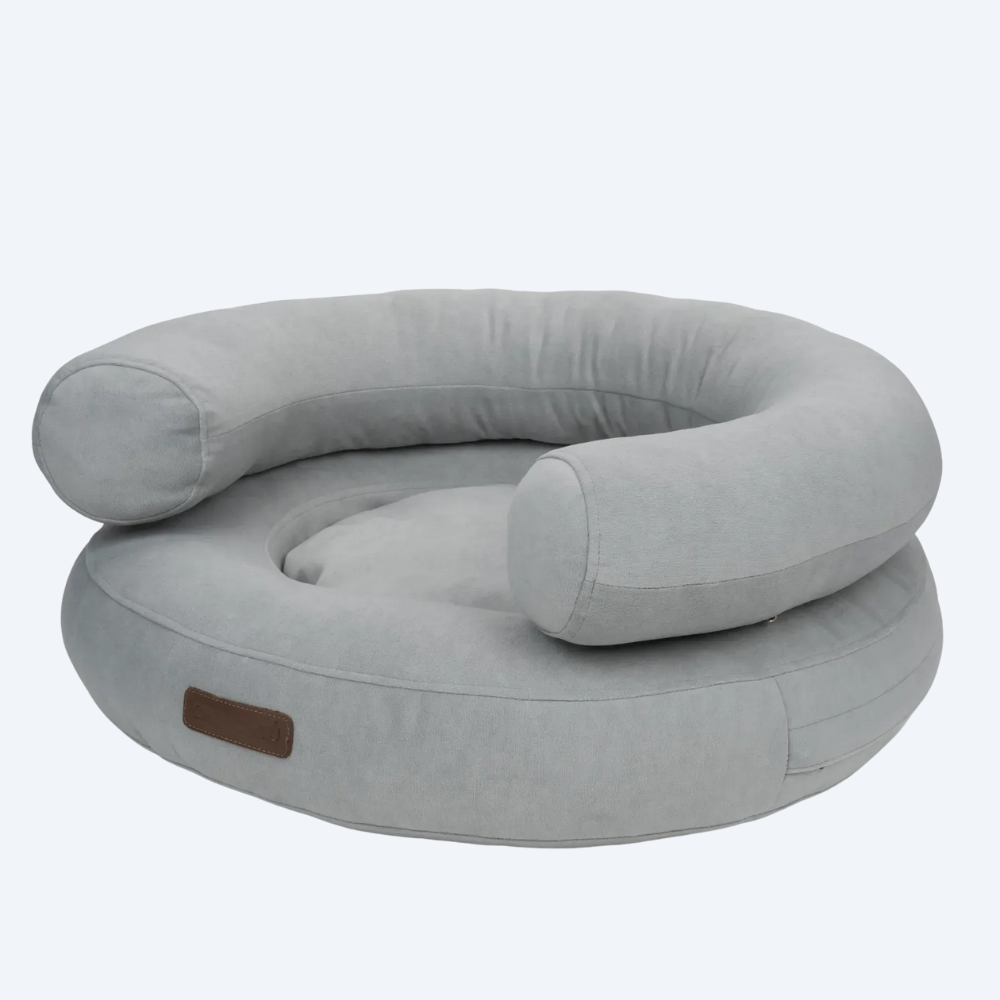 Ортопедичний лежак для собак Marshmallow, світло-сірий, (60*57) - XS