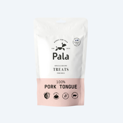 Ласощі для собак Свинячий язик Pala - Pork tongue, 100 г, 100 г.