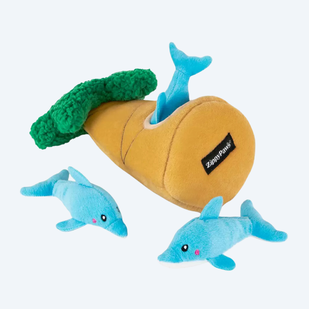 Іграшка для собак ZippyPaws Zippy Burrow® Dolphins in Palm Tree
