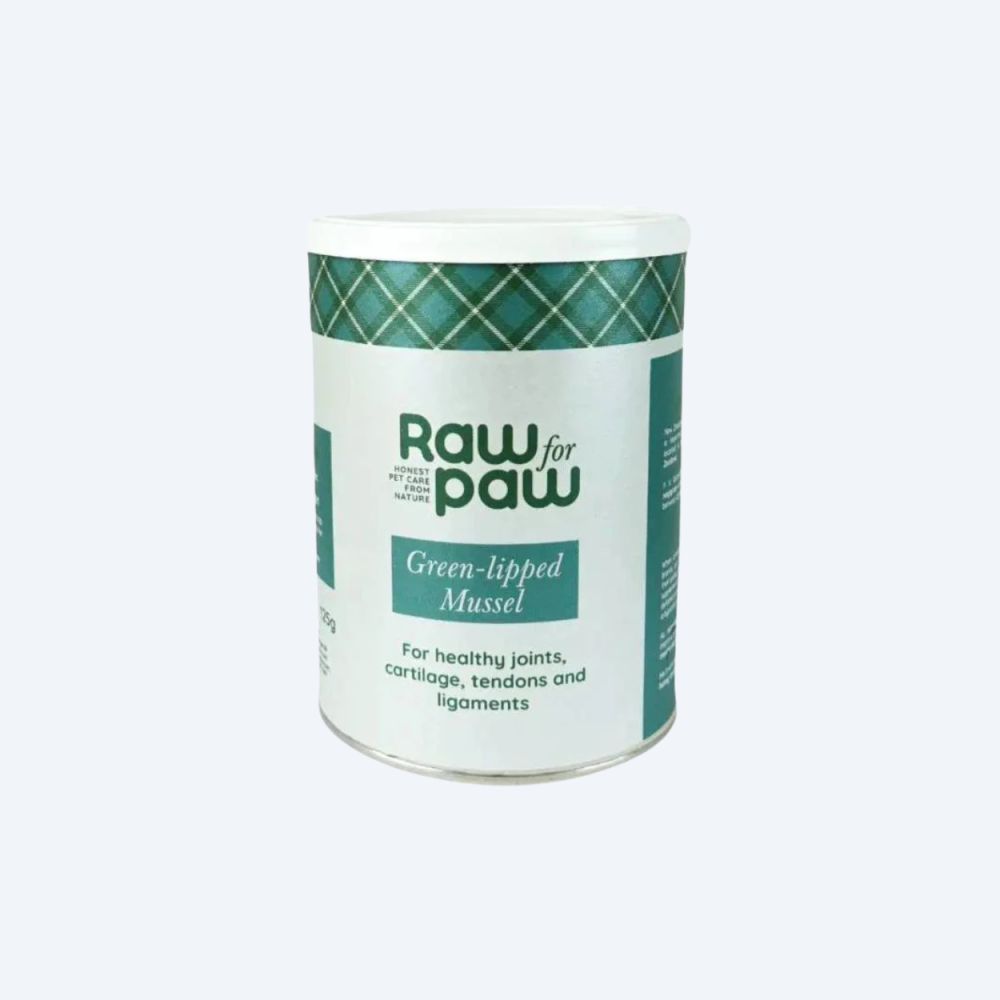 Дієтична добавка для собак Raw for Paw для здоров'я суглобів, хрящів, сухожиль та зв'язок Green-lipped mussel powder