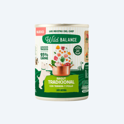 Вологий корм для собак Wildbalance Традиційне Рагу з яловичиною та куркою 400г
