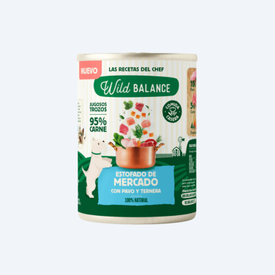 Вологий корм для собак Wildbalance Фермерське Рагу з яловичиною та індичкою 400г