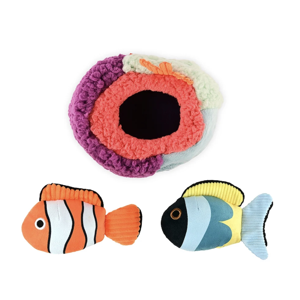 М'яка іграшка для собак PetPlay - Ocean Buddies Coral