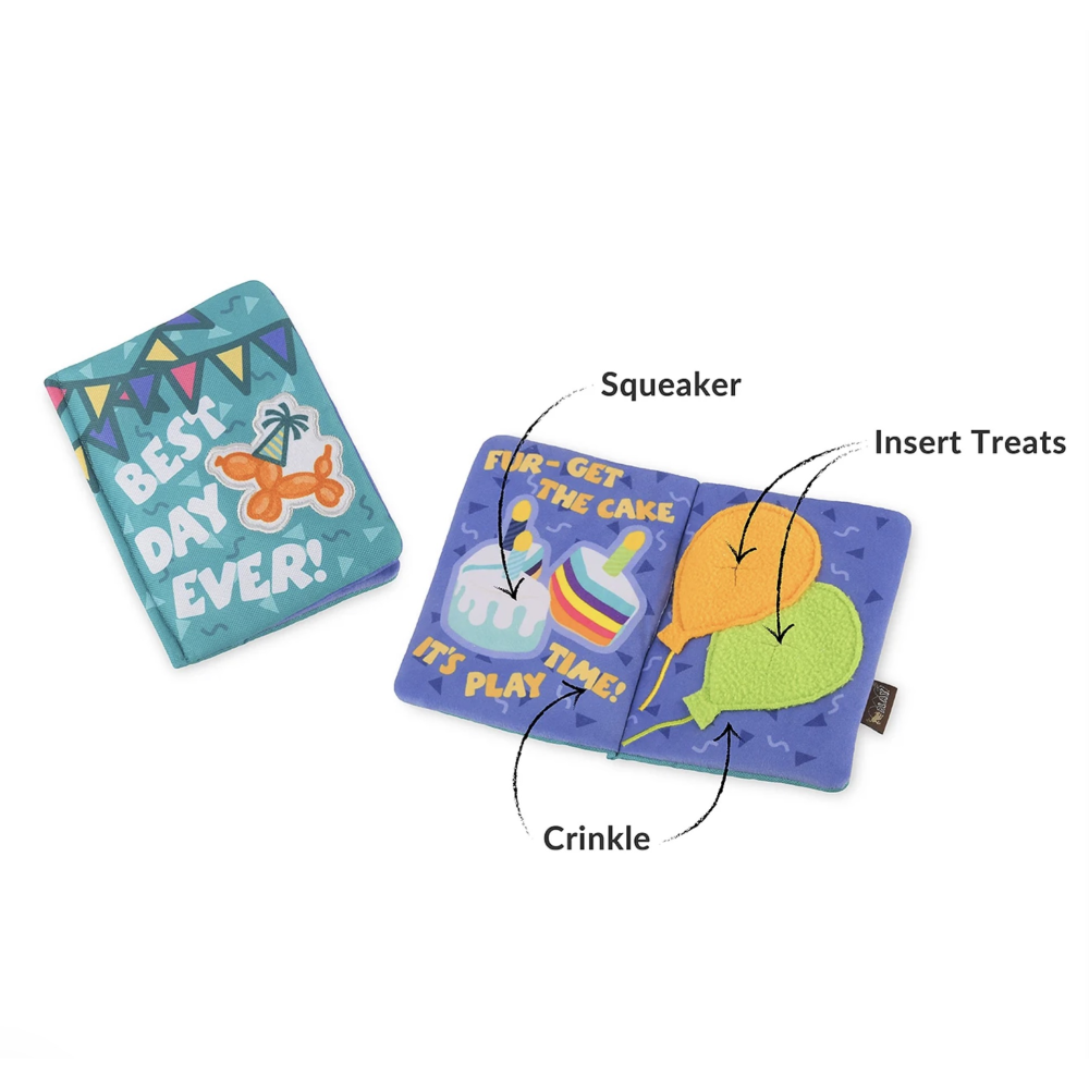 М'яка іграшка для собак PetPlay - Party Animals Birthday Card
