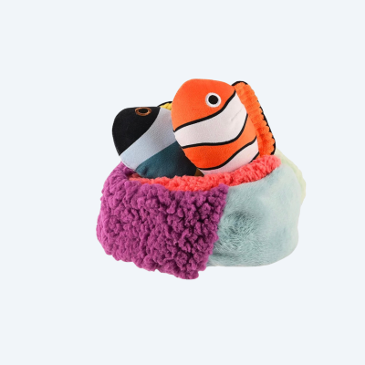 М'яка іграшка для собак PetPlay - Ocean Buddies Coral
