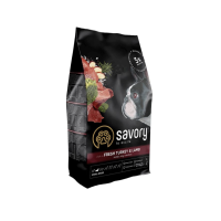 Сухий корм Savory Small для собак малих порід, зі свіжим ягням та індичкою