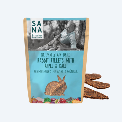 Філе кролика з яблуком та кейлом для собак SANADOG, 100г